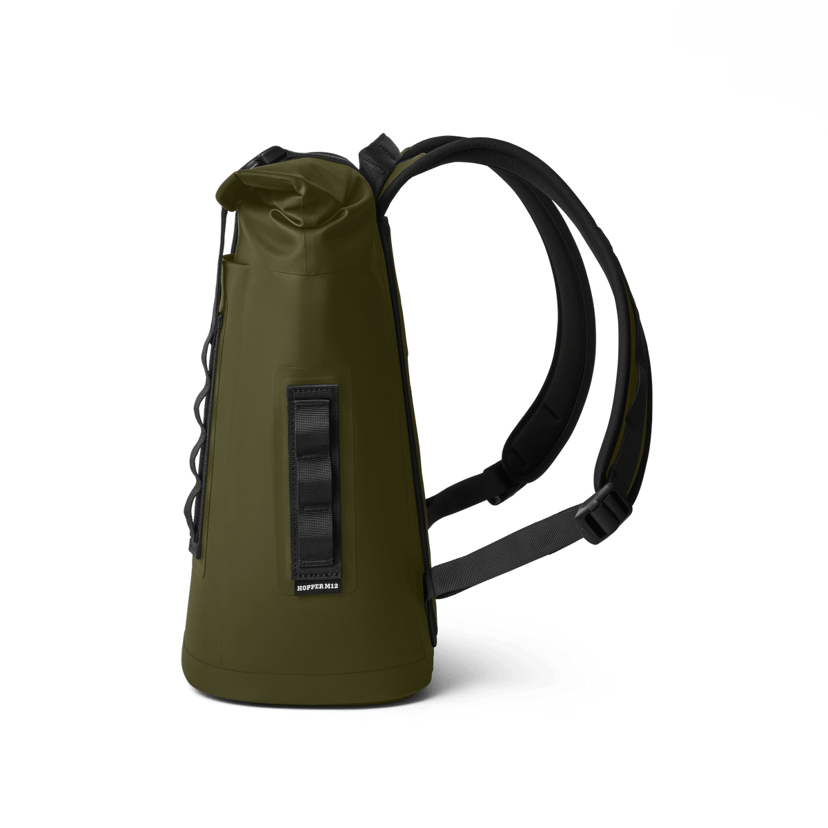 Hopper M12 Backpack Soft Cooler - Olive - side view