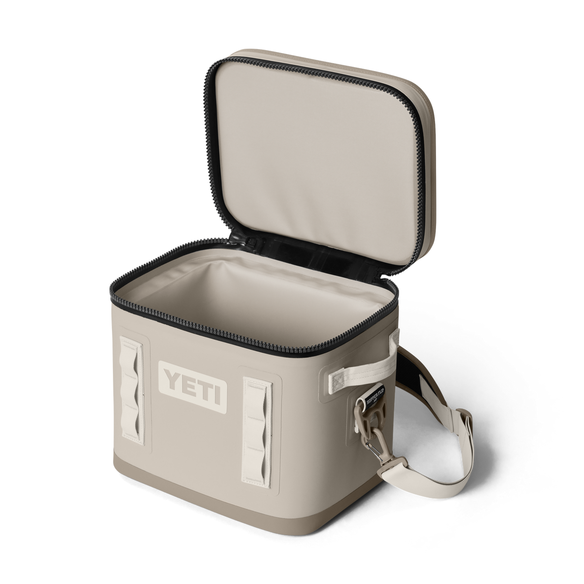 Hopper Flip 12 Soft Cooler - Cape Taupe - open view