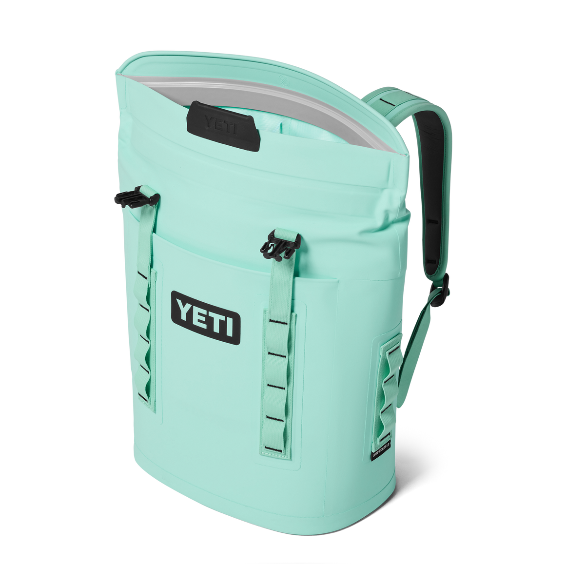 Hopper M12 Backpack Soft Cooler - Seafoam - open view