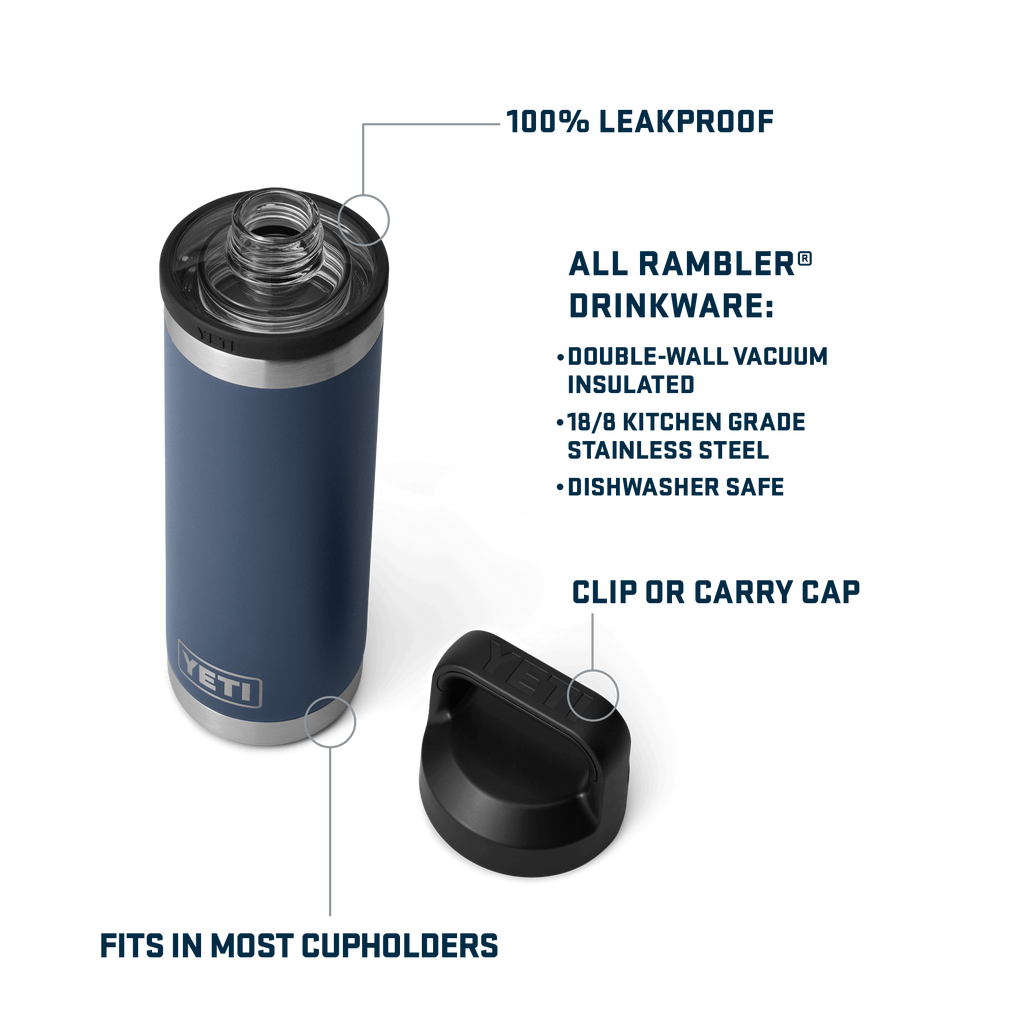 Rambler 18 oz (532 ml) Bottle With Chug Cap - Navy