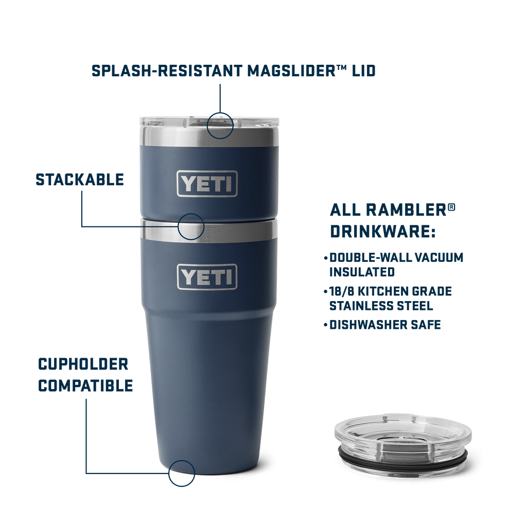 Rambler 20 oz (591 ml) Stackable Cup - Navy