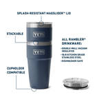 Rambler 20 oz (591 ml) Stackable Cup - Navy