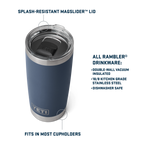 Rambler 20 oz (591 ml) Tumbler - Navy
