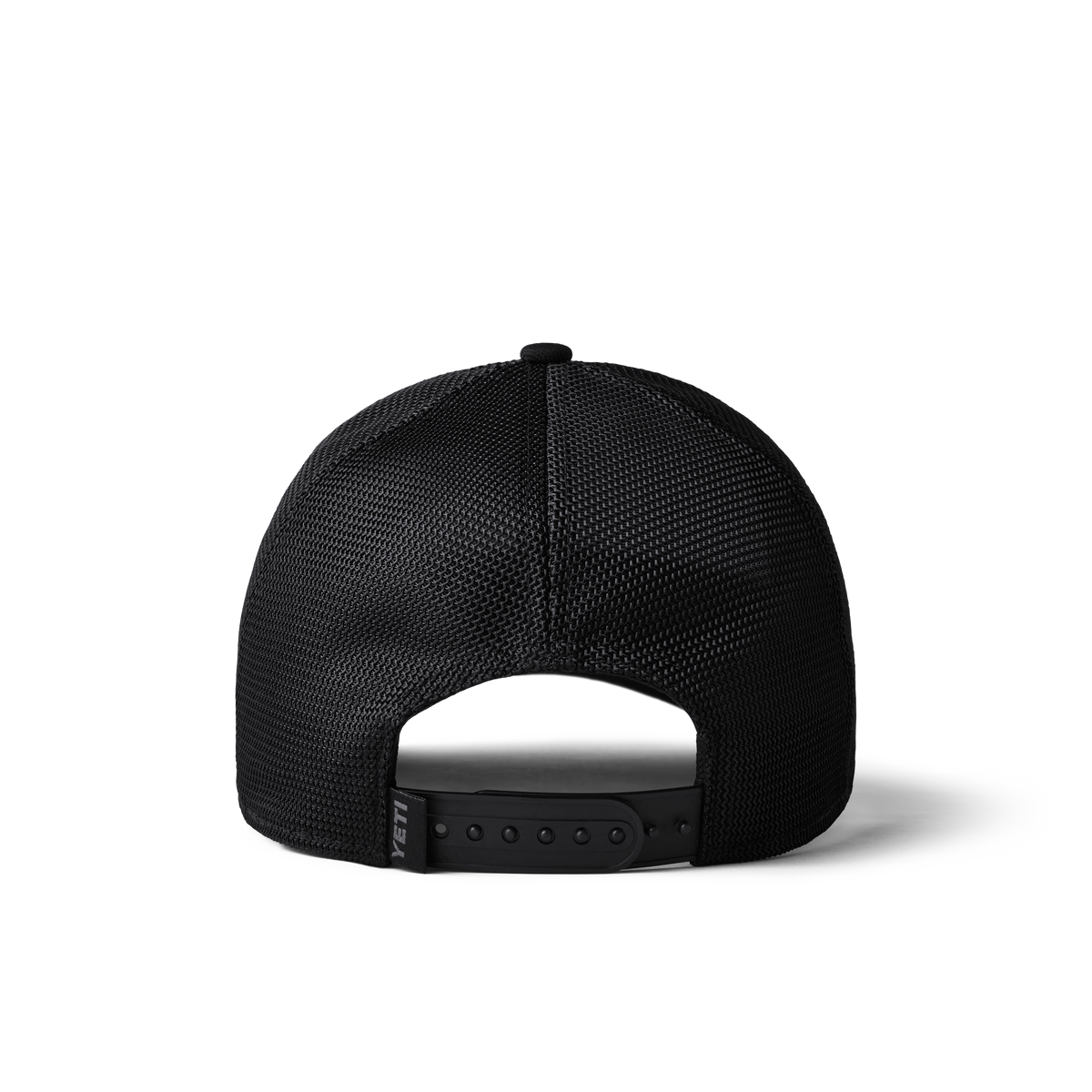 YETI Logo Patch Low Pro Trucker Hat Black - back view
