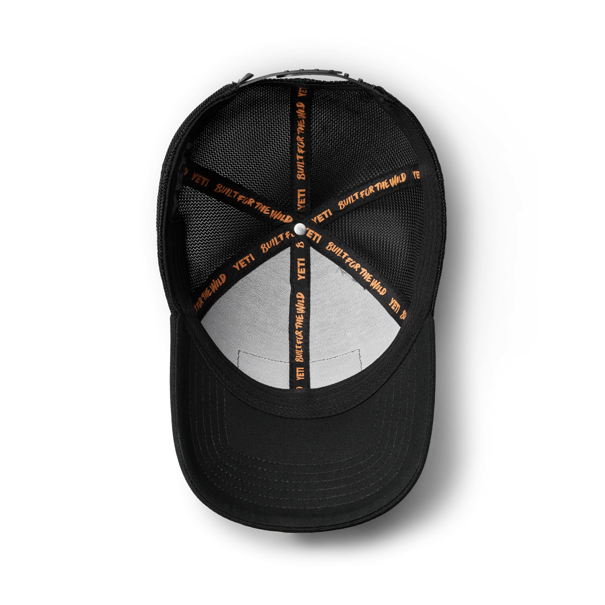 YETI Logo Patch Low Pro Trucker Hat Black