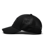 YETI Logo Patch Low Pro Trucker Hat Black - side view