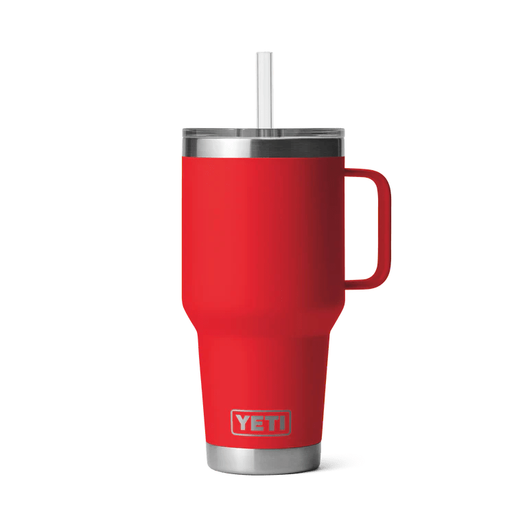 YETI Rambler 35 oz Straw Mug Rescue Red