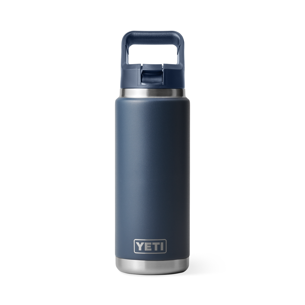 Rambler 26 oz (769 ml) Straw Bottle - Navy - front view