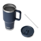 Rambler 30 oz (887 ml) Travel Straw Mug - Navy - lid