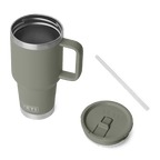 Rambler 30 oz (887 ml) Travel Straw Mug - Pampa Green - lid