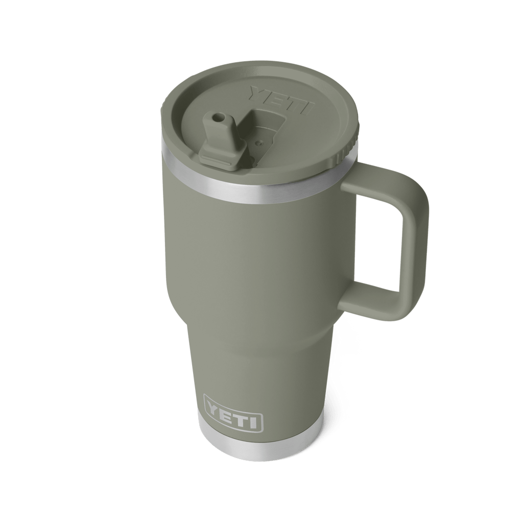 Rambler 30 oz (887 ml) Travel Straw Mug - Pampa Green - straw