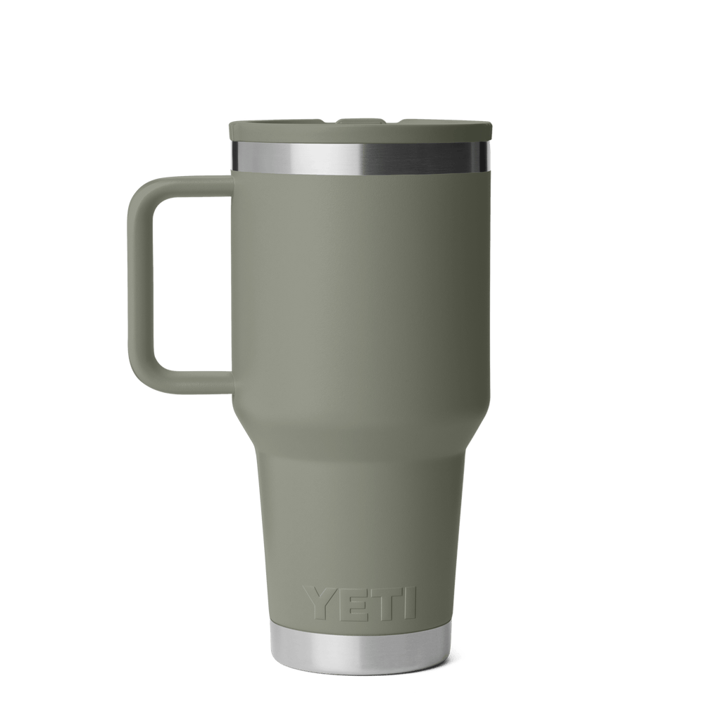 Rambler 30 oz (887 ml) Travel Straw Mug - Pampa Green - back view