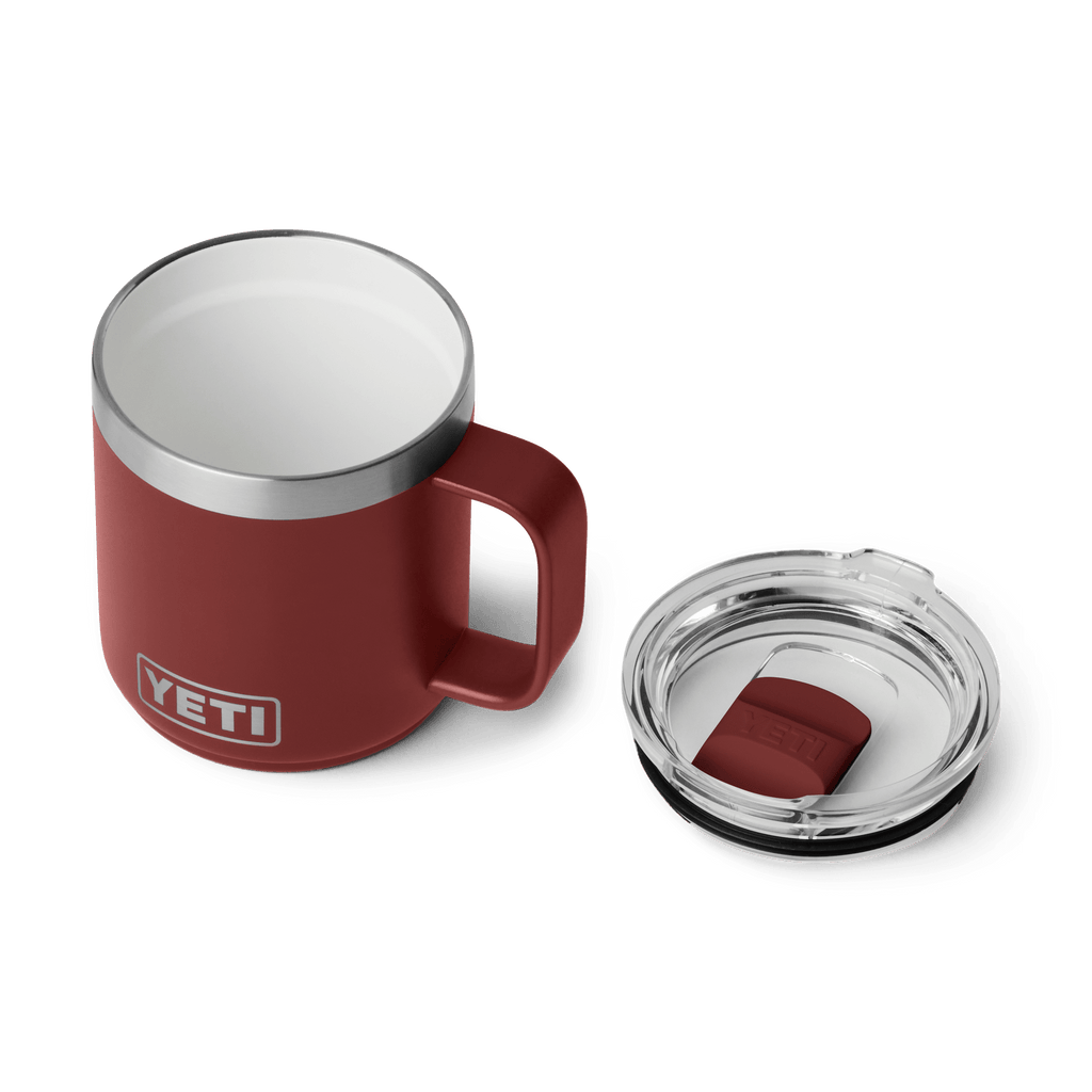 Rambler 10 oz (295 ml) Stackable Mug - Stag Red - lid