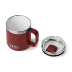 Rambler 10 oz (295 ml) Stackable Mug - Stag Red - lid
