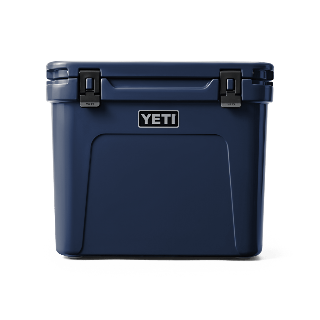 Roadie 60 Wheeled Hard Cooler - Navy - front view