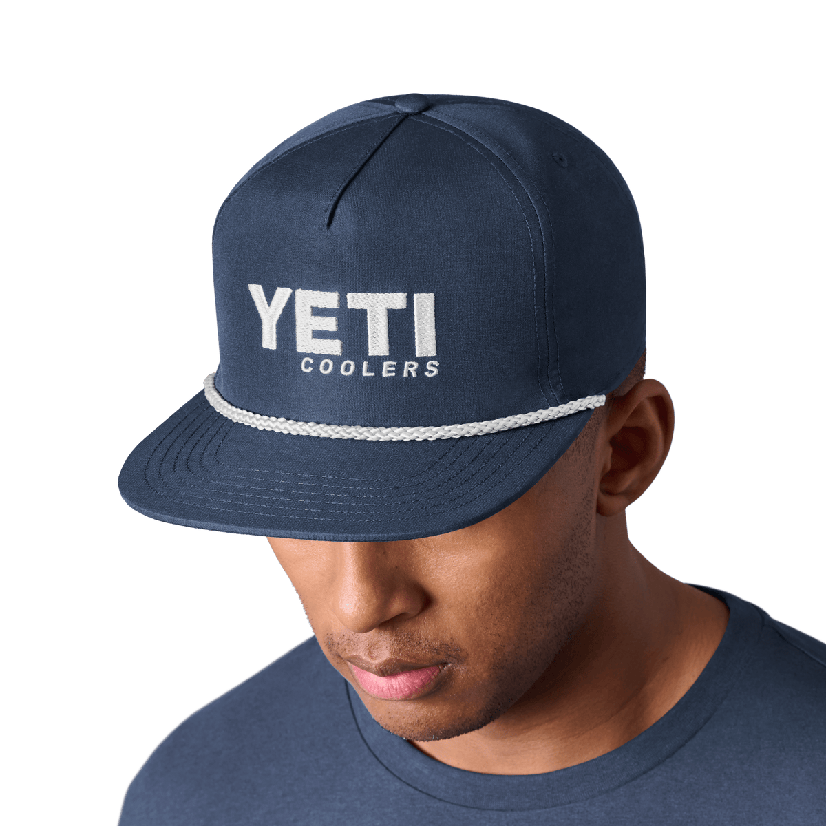 YETI Coolers Flat Brim Rope Hat - Navy