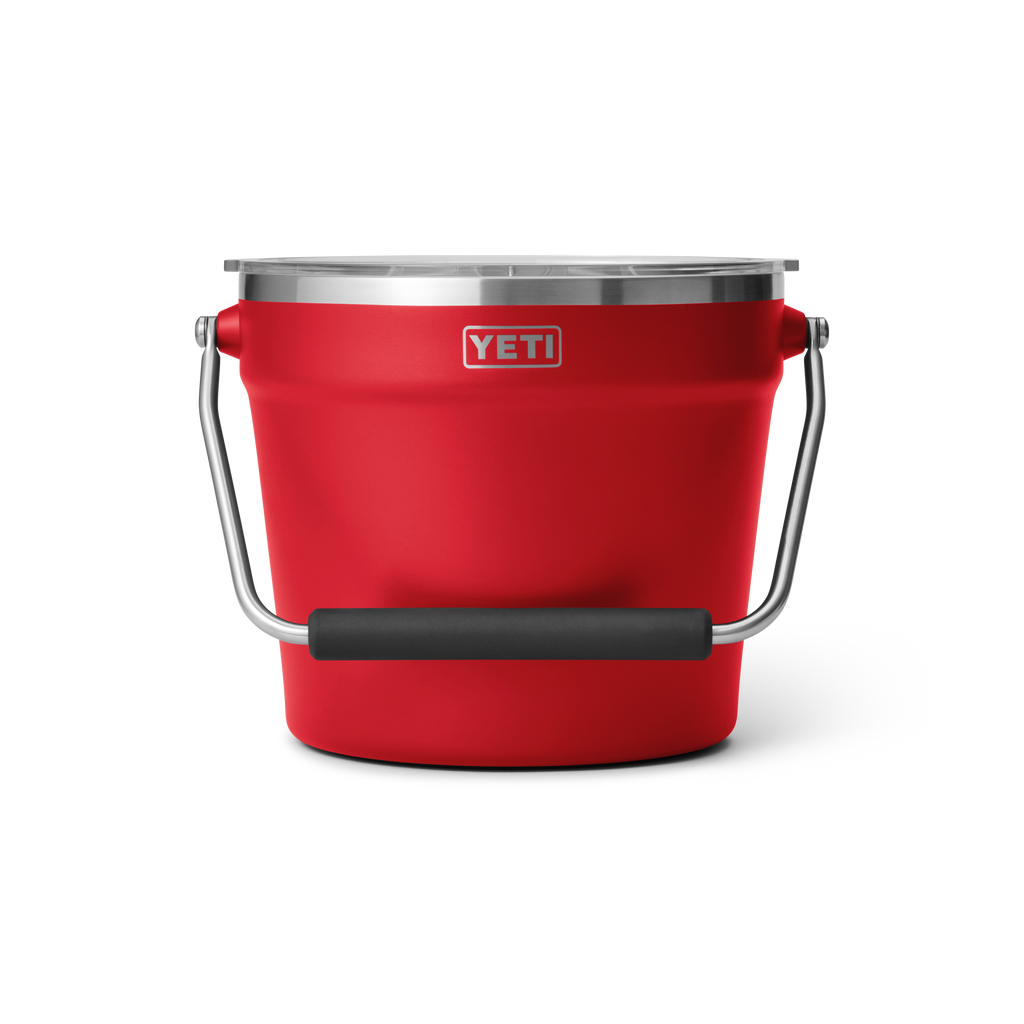 Rambler Beverage Bucket - Rescue Red - front view