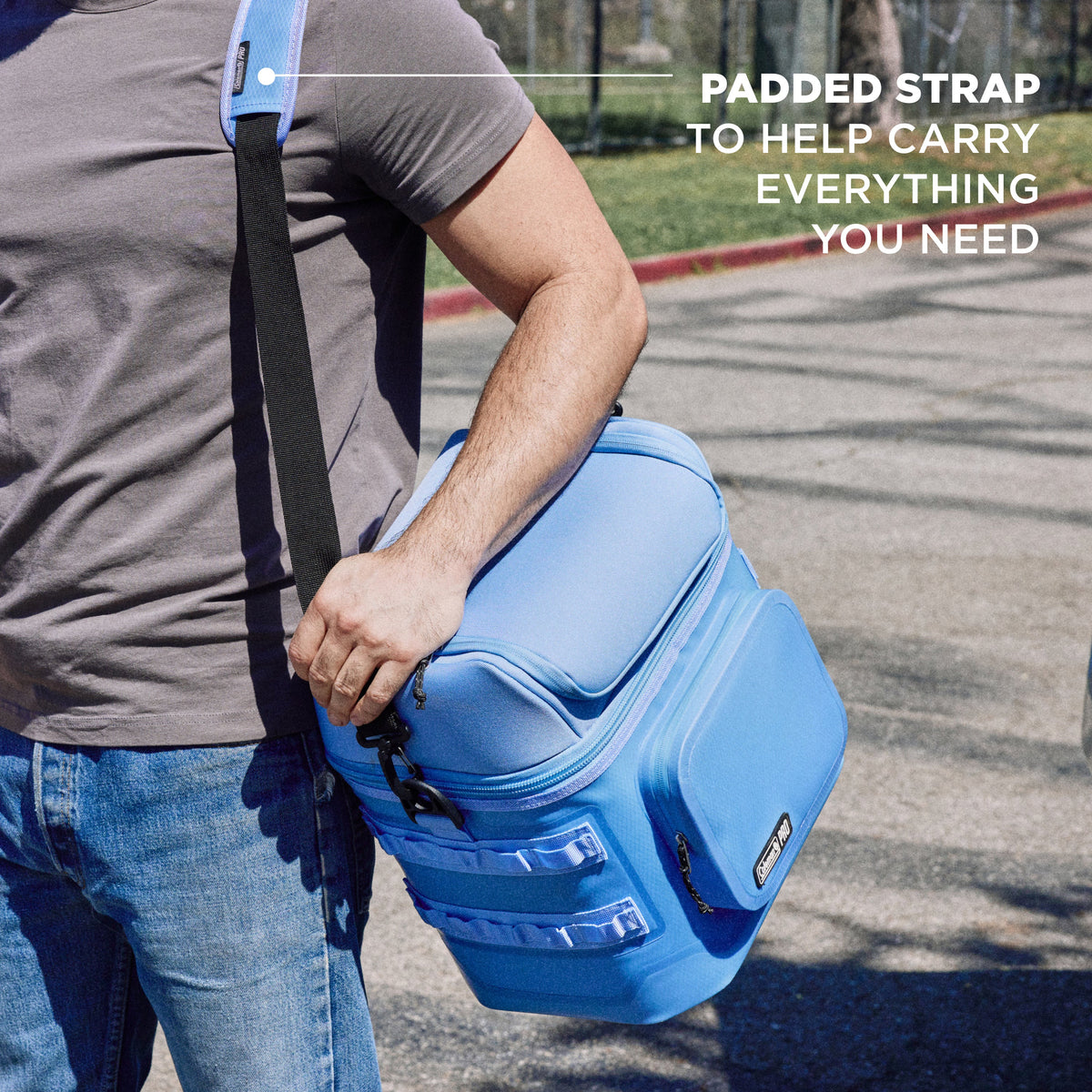 COLEMAN COOLER PRO 24 CAN SOFT COOLER - Blue Sky - view 2
