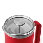 Rambler 34 oz (1 L) French Press - Rescue Red - top view