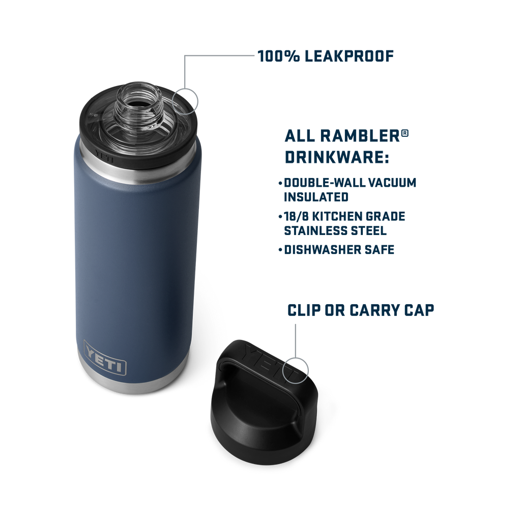 Rambler 26 oz (769 ml) Bottle With Chug Cap - Navy