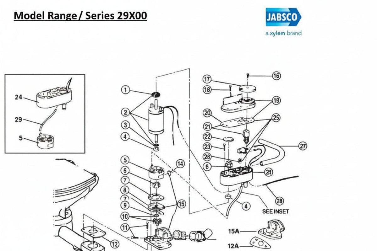 29072-1000 Jabsco Toilet Base Gasket (Rubber) - view 2