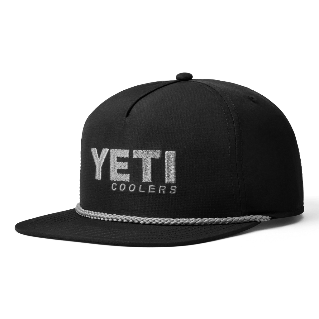 YETI Coolers Flat Brim Rope Hat - Black