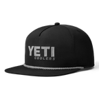 YETI Coolers Flat Brim Rope Hat - Black