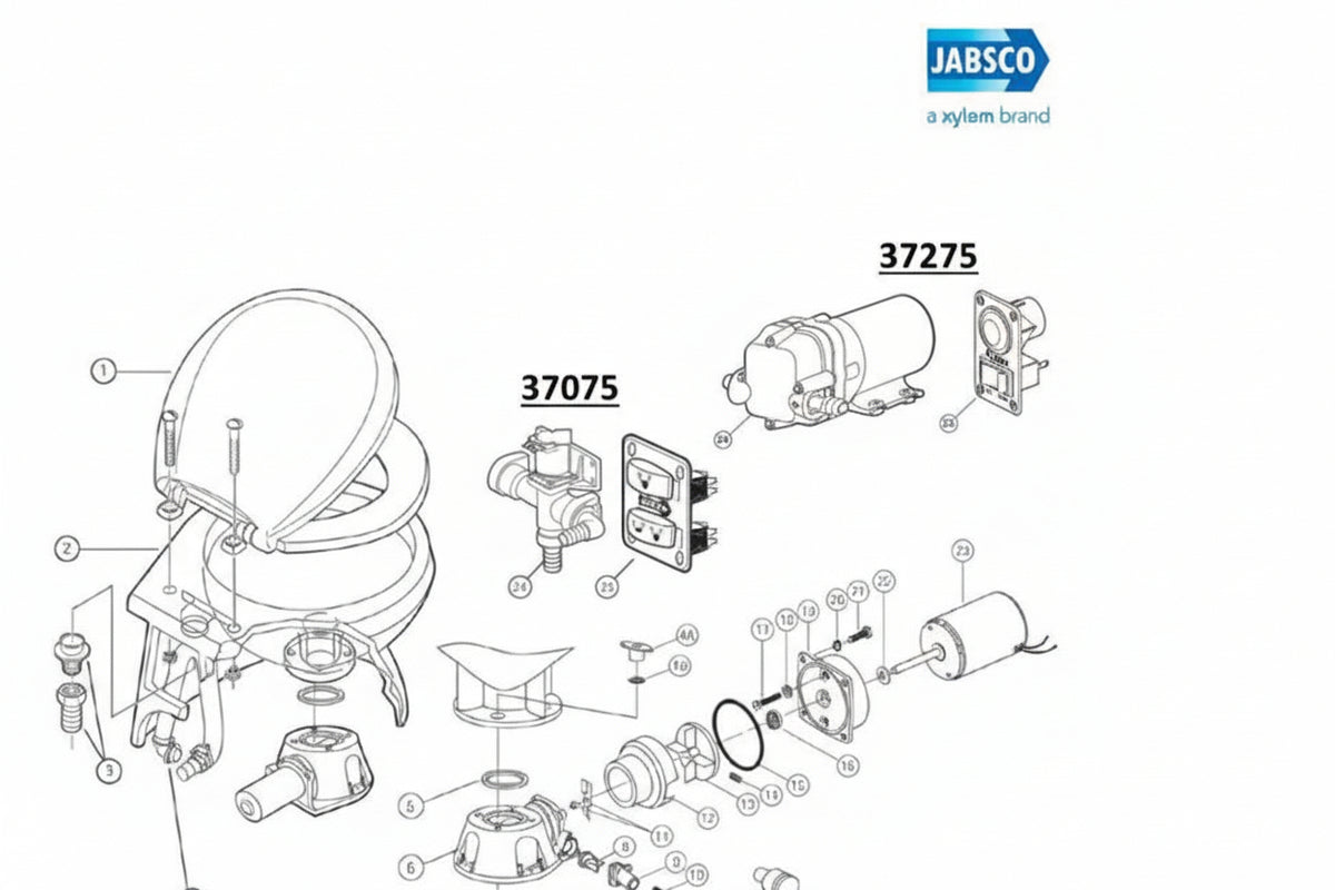 37077-1000 Jabsco Discharge Port 25mm (1") - view 2