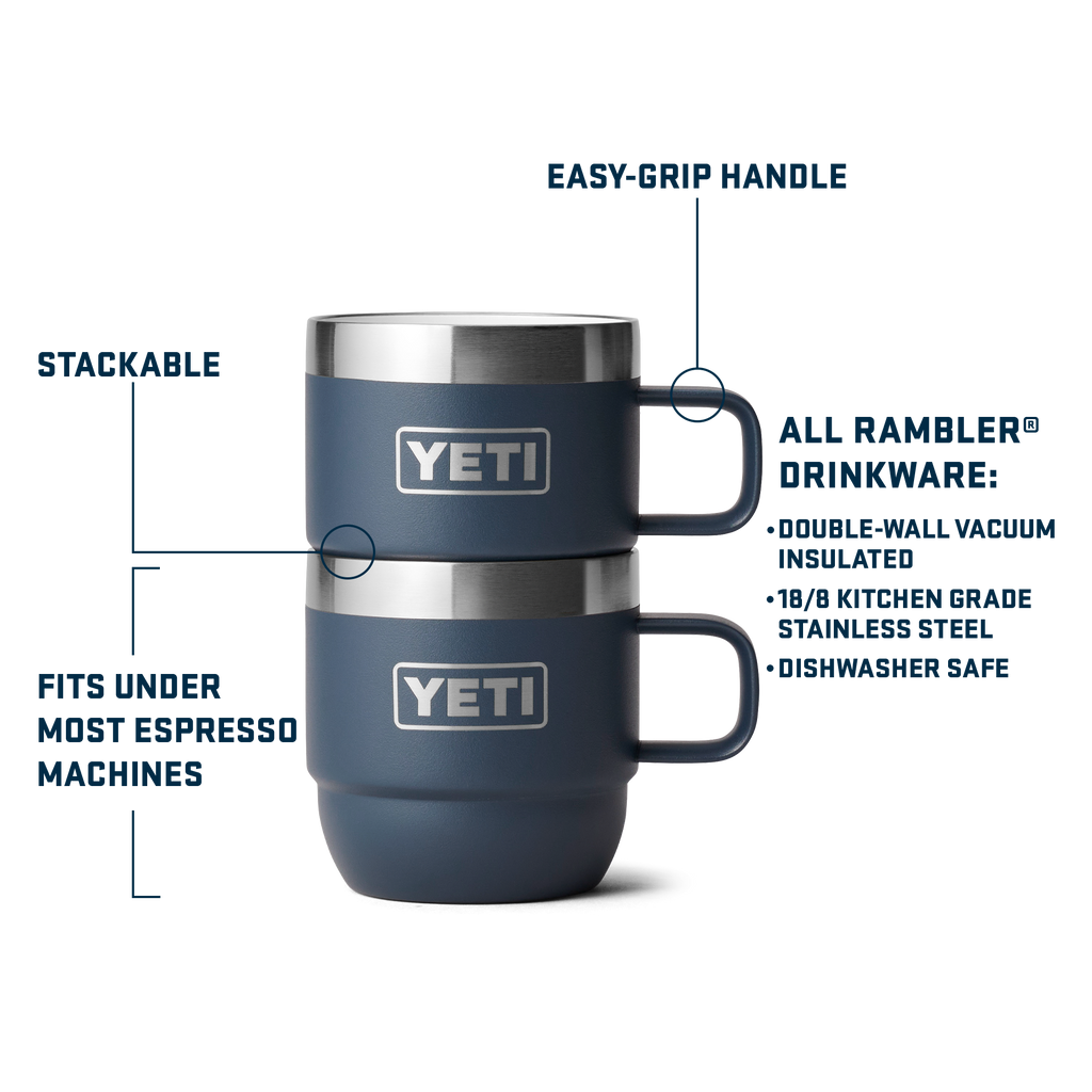 Rambler 6 oz (177 ml) Stackable Mugs - Navy