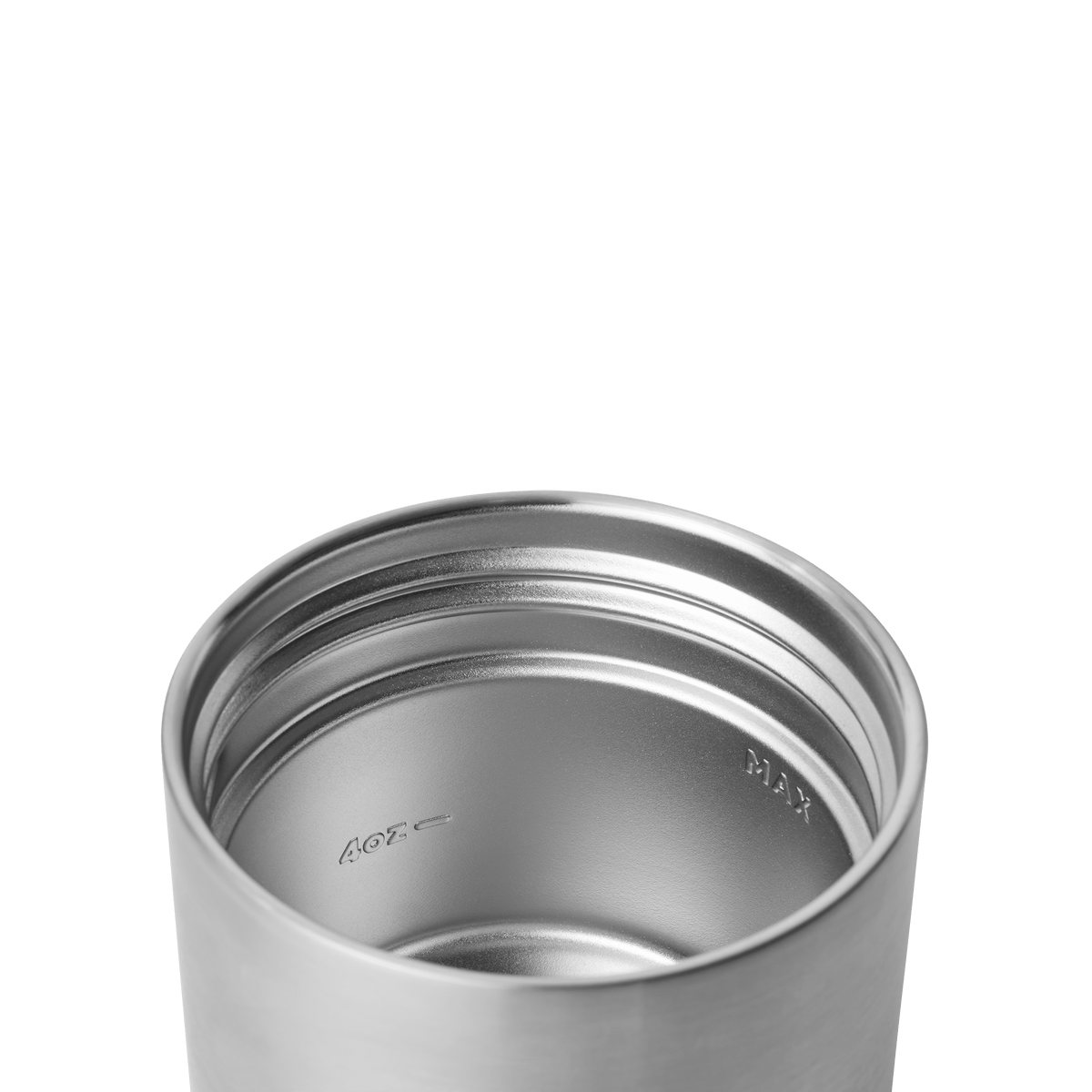 Rambler 8 oz (237 ml) Insulated Food Jar - Stainless Steel - interior view