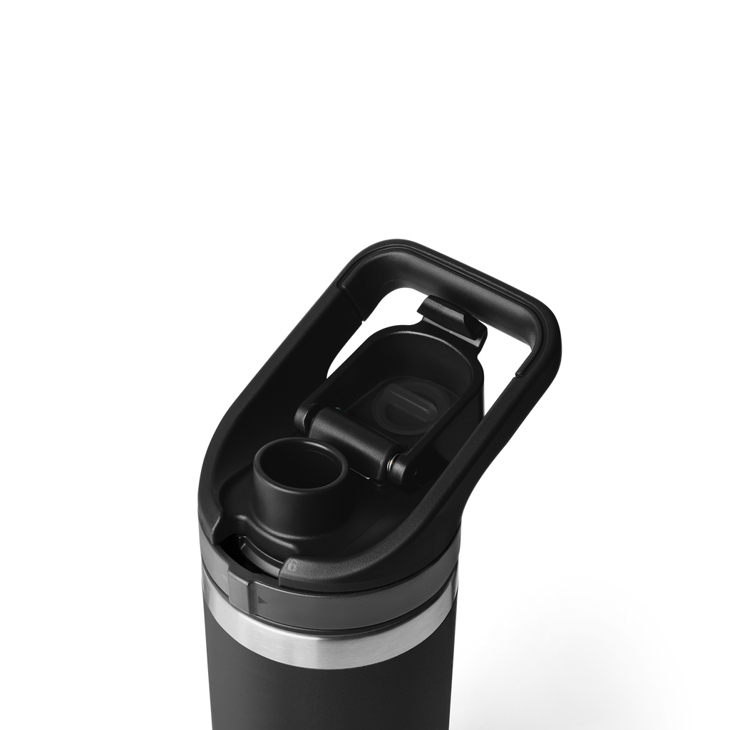 Rambler Bottle Flip Chug Cap - Black - open view