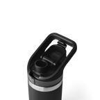 Rambler Bottle Flip Chug Cap - Black - open view
