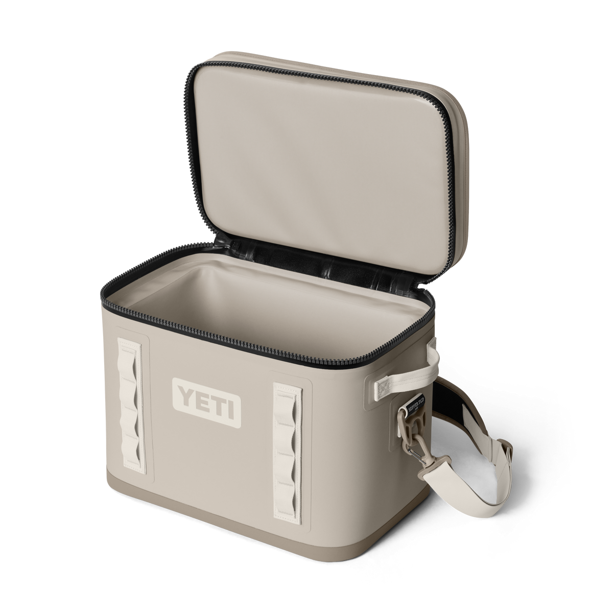 Hopper Flip 18 Soft Cooler - Cape Taupe - open view