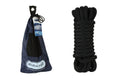 Premium Double Braided Black Nylon Dock Line 10mm x 4.5m with Mesh Storage Bag