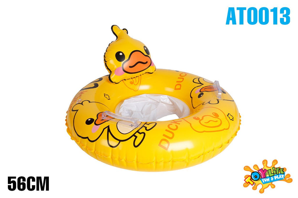 Kids Inflatable Duck Swim Ring with Seat 56cm - Ages 1-2yrs - view 3