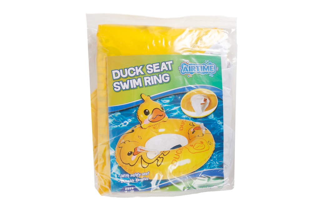 KIDS INFLATABLE SWIM RING WITH SEAT 56CM DUCK DESIGN - view 2