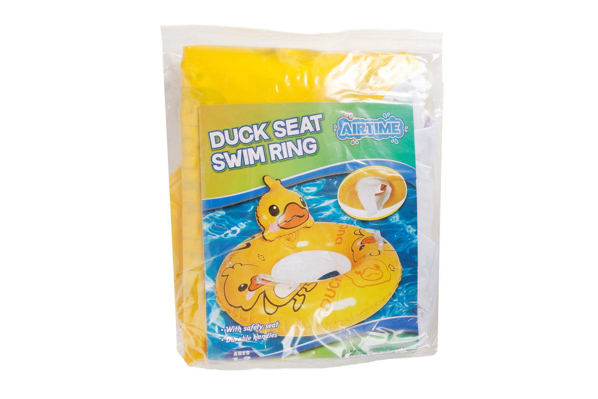 KIDS INFLATABLE SWIM RING WITH SEAT 56CM DUCK DESIGN - view 2