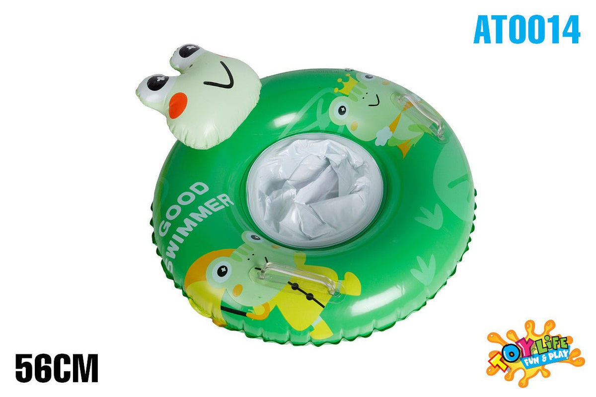 Kids Inflatable Frog Swim Ring with Seat 56cm - Ages 1-2yrs - view 2