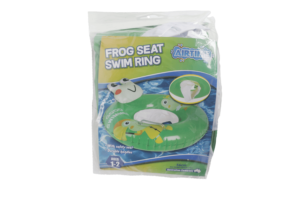 Kids Inflatable Frog Swim Ring with Seat 56cm - Ages 1-2yrs - view 5