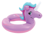 Inflatable Pink Unicorn Split Swim Ring 51cm - Ages 3+