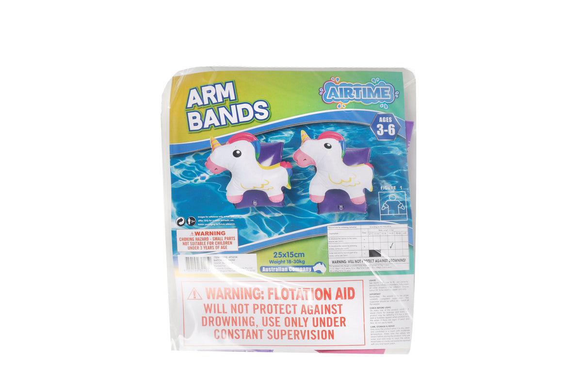 Inflatable 3D Unicorn Design Armbands Set of 2 - Ages 3-6yrs 25x15cm - view 4