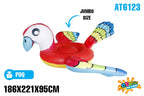 Inflatable Giant Parrot Float with Handles 186x221x95cm - Ages 6+ - view 4