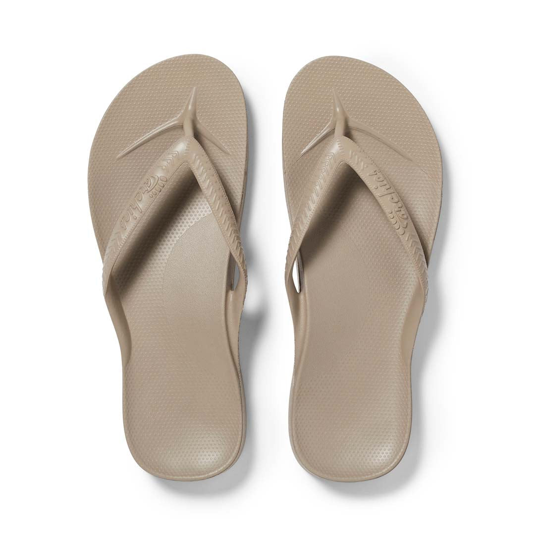 Archies Arch Support Thongs - Classic - Taupe