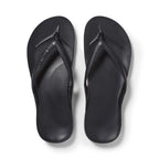 Archies Kids Arch Support Thongs - Black