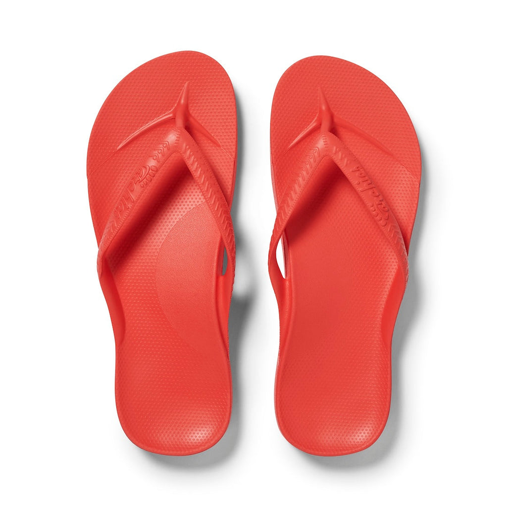 Archies Arch Support Thongs - Classic - Coral