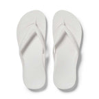 Archies Arch Support Thongs - Classic - White