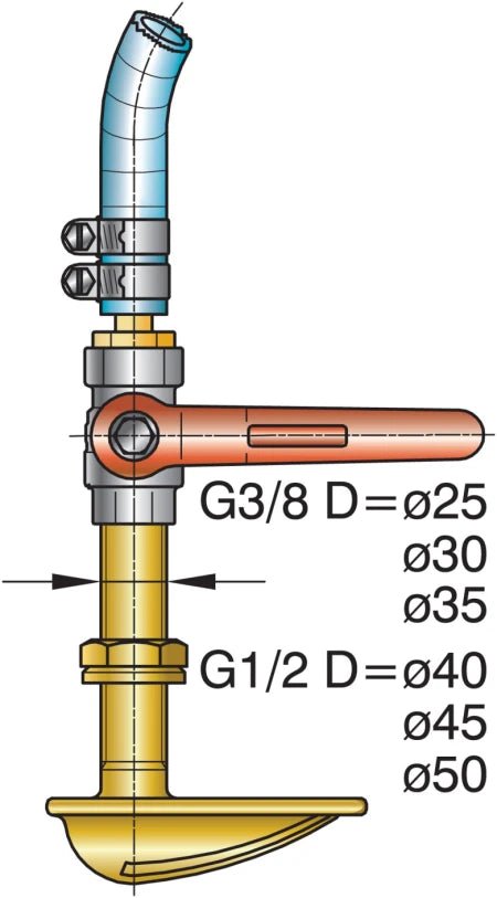 VETUS Bronze stern tube with cutlass bearing, Ø 30 mm, 500 mm in length BL30/500 - view 2