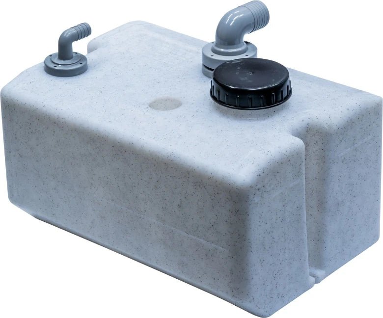 VETUS Synthetic waste water tank 25 L incl. connections and insp. lid (excl. inlet fitting) BTANK25C