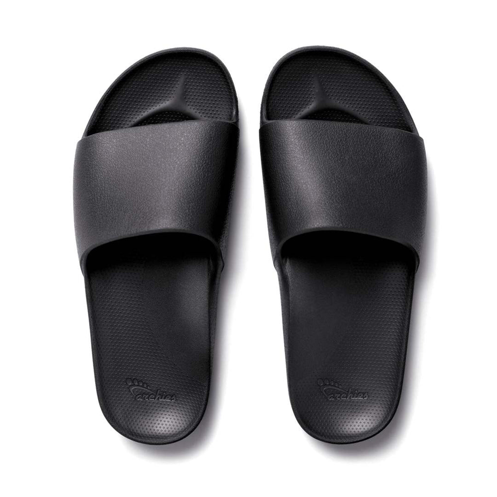 Archies Arch Support Slides - Classic - Black