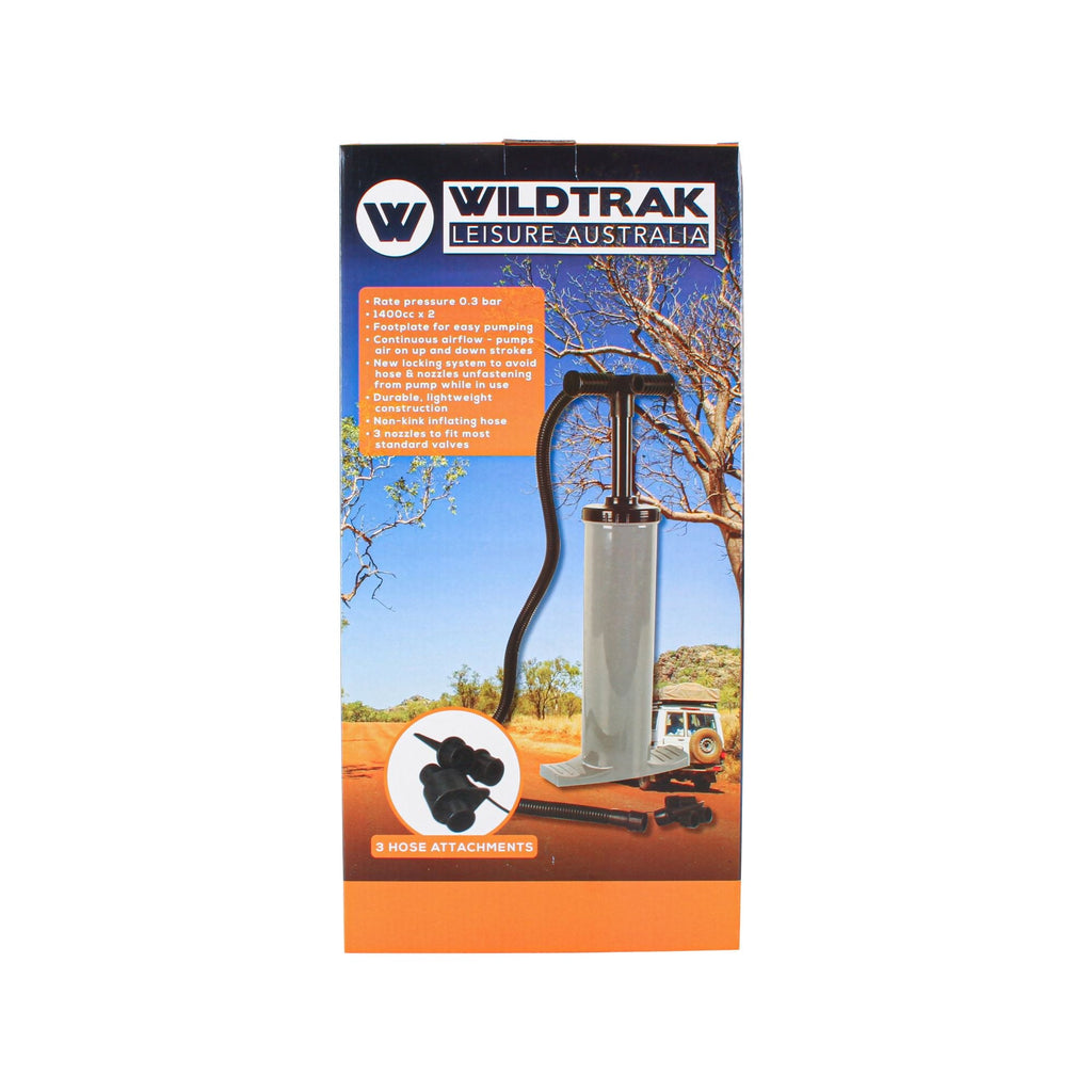 Wildtrak Double Action Manual Hand Pump 38CM, 2 x 1400cc Air Capacity - view 6